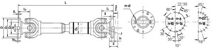 SWP-A型有伸縮單型萬向聯軸器